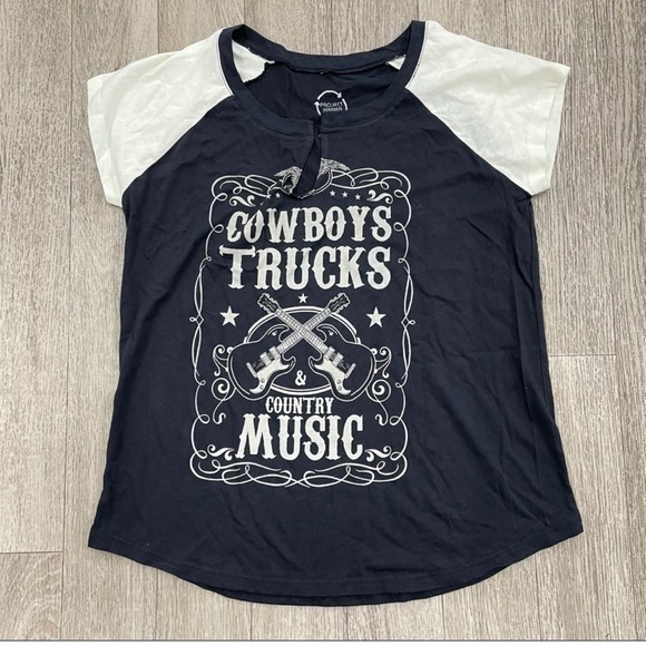Project Karma Tops - Project Karma Cowboys Truck Music Shirt